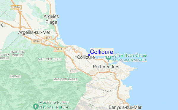 Collioure location map