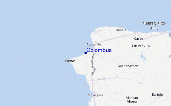 Colombus Location Map