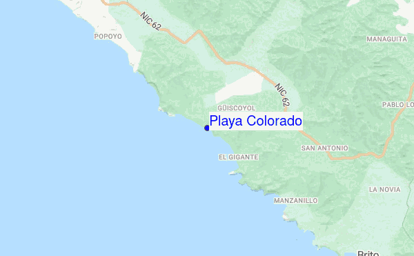 Playa Colorado location map