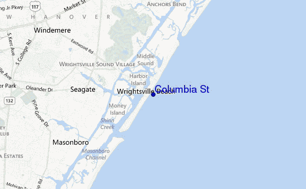 Columbia St location map