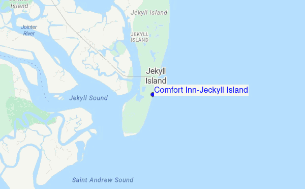 Comfort Inn/Jeckyll Island location map