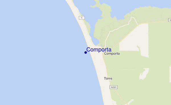 Comporta location map