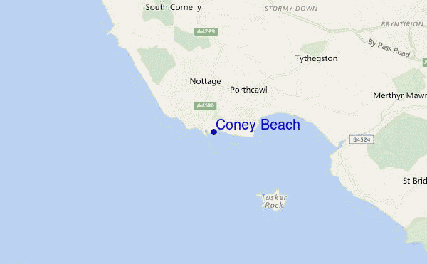 Coney Beach location map