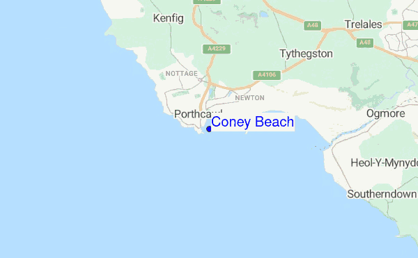 Coney Beach location map