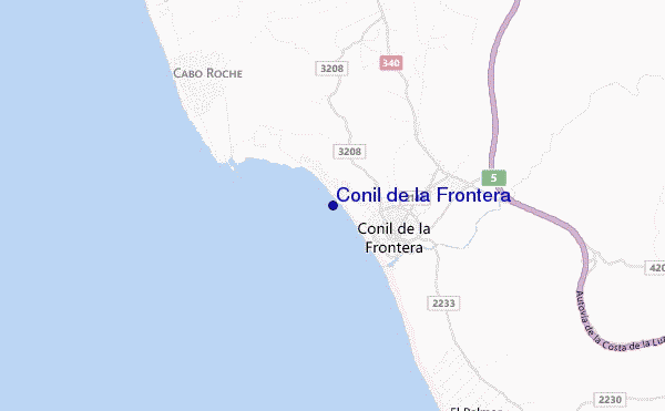 Conil de la Frontera location map