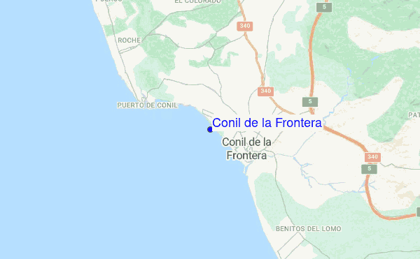 Conil de la Frontera location map