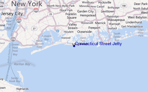 Connecticut Street Jetty Location Map
