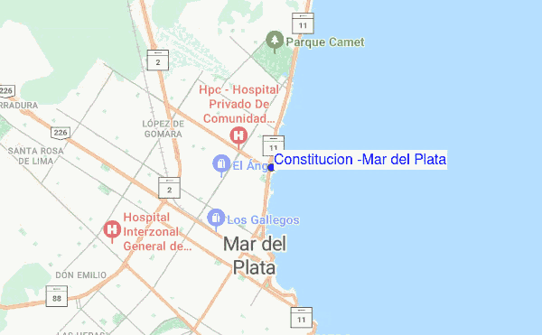 Constitucion (Mar del Plata) location map