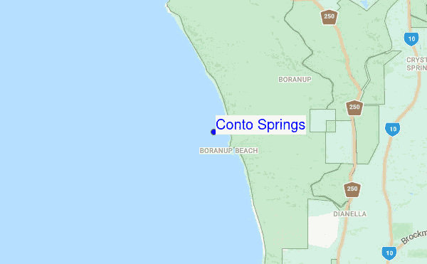 Conto Springs location map