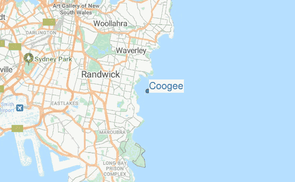 Coogee location map