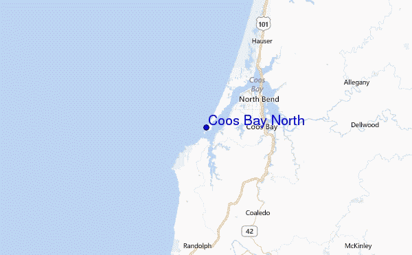 Coos Bay North Location Map