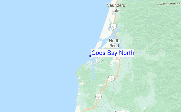Coos Bay North Location Map