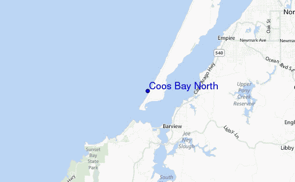 Coos Bay North location map