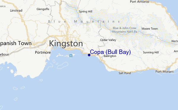Copa (Bull Bay) Location Map