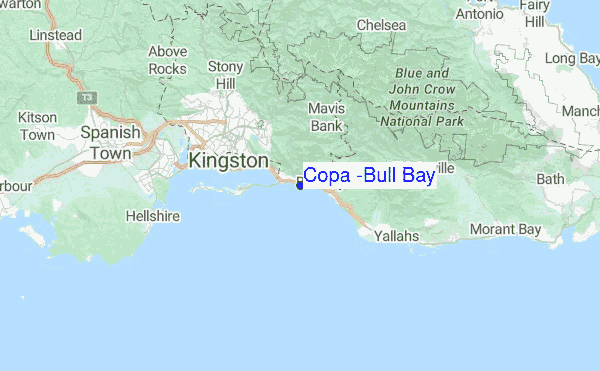 Bull Bay Jamaica Map Copa (Bull Bay) Surf Forecast And Surf Reports (Jamaica, Jamaica)