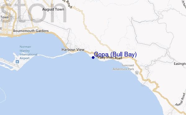 Copa (Bull Bay) location map