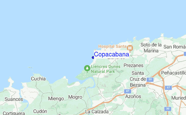 Copacabana location map