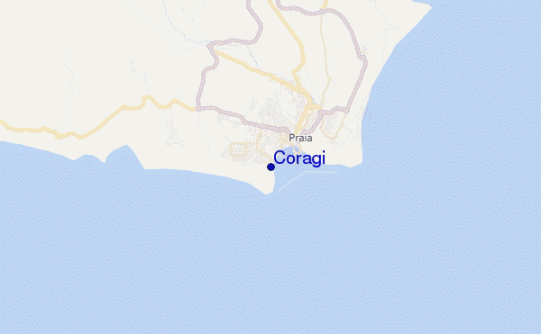 Coragi location map