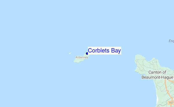 Corblets Bay Location Map