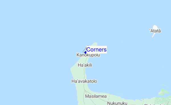 Corners location map