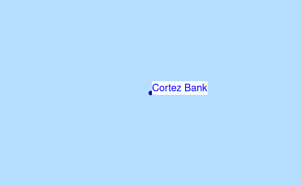 Cortez Bank location map