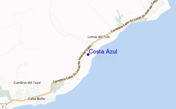 Costa Azul location map