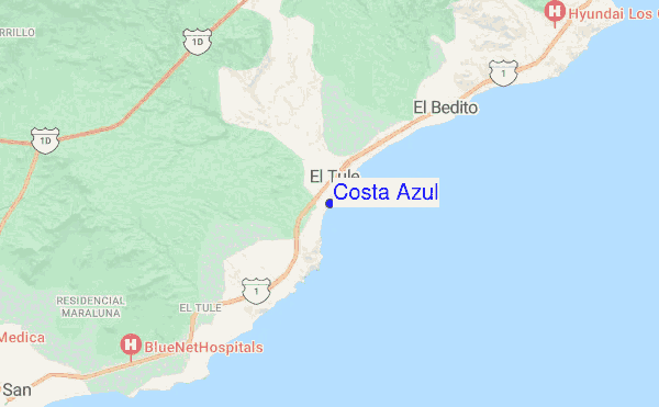 Costa Azul location map