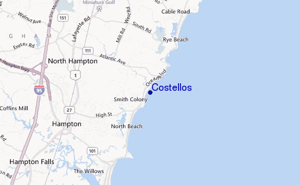Costellos location map