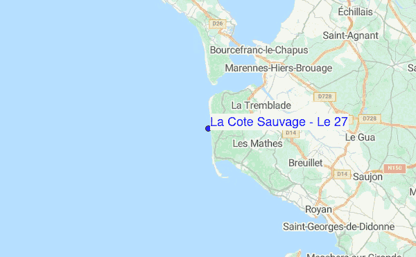 La Cote Sauvage - Le 27 Surf Forecast and Surf Reports (Charente