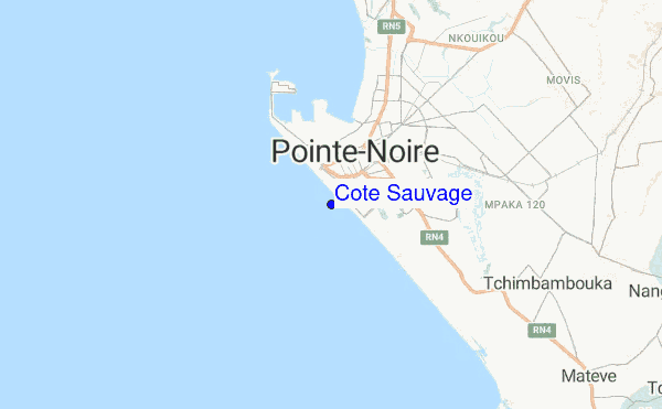 Cote Sauvage location map