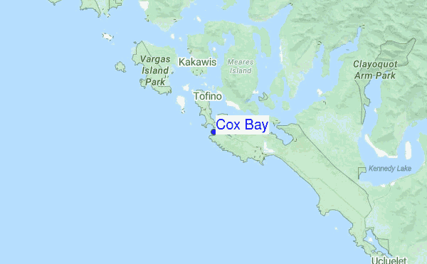 Cox Bay Location Map