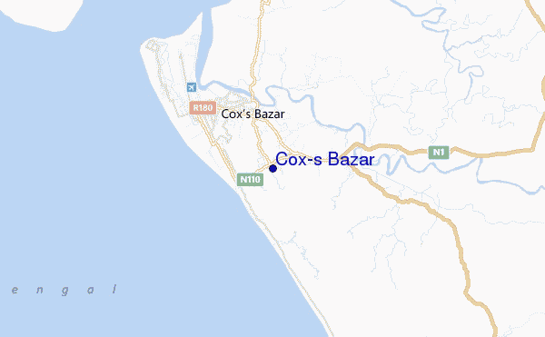 Cox's Bazar location map