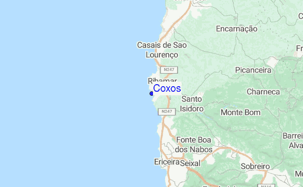 Coxos location map