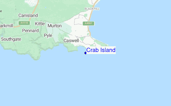 Crab Island location map