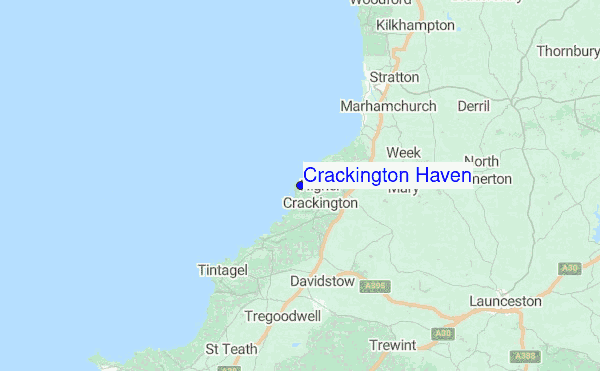 Crackington Haven Location Map