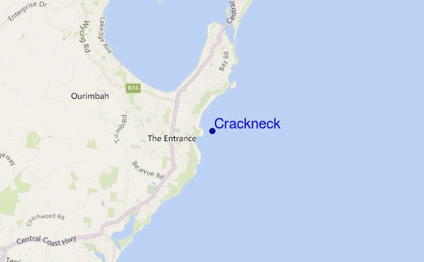 Crackneck location map