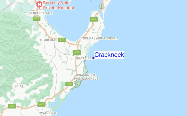 Crackneck location map