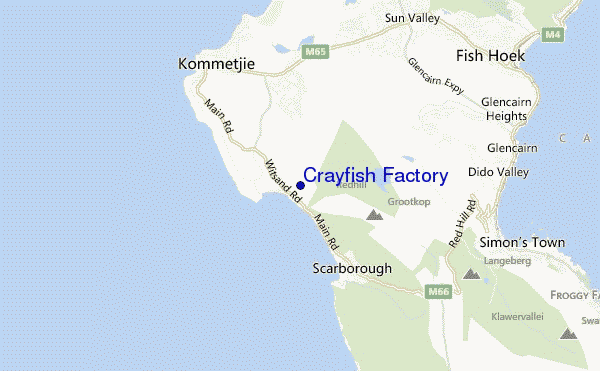 Crayfish Factory location map