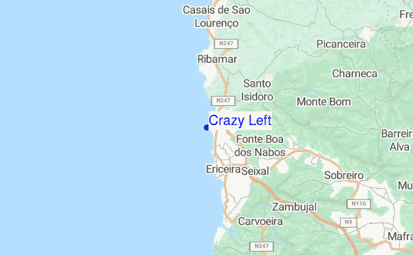 Crazy Left location map