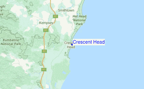 Crescent Head Location Map