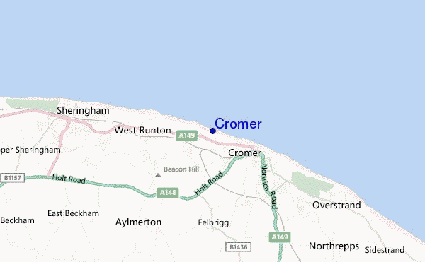 Cromer location map