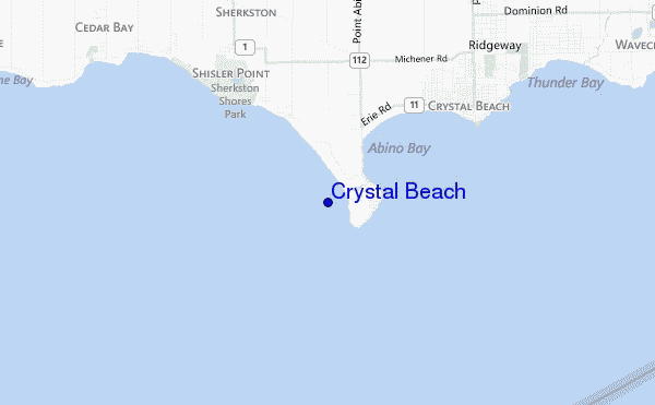 Crystal Beach location map