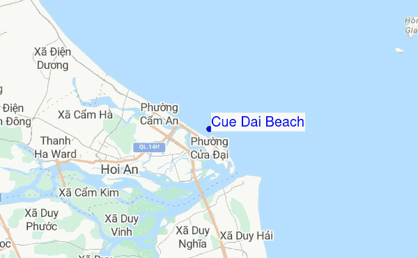 Cue Dai Beach location map