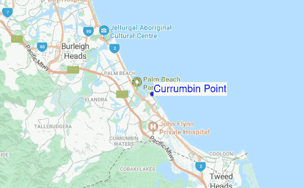 Currumbin Point location map