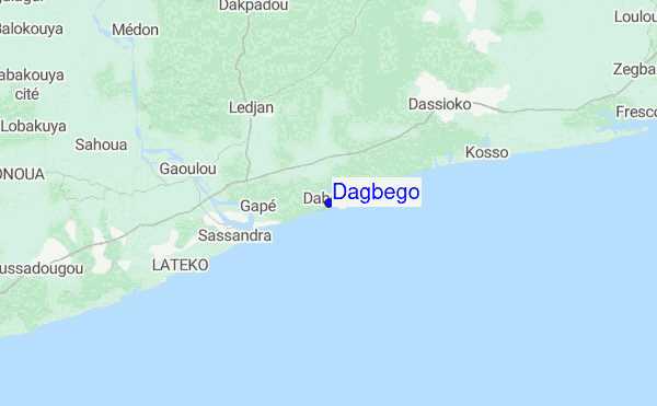 Dagbego Location Map