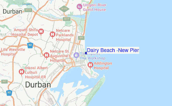 Dairy Beach (New Pier) location map