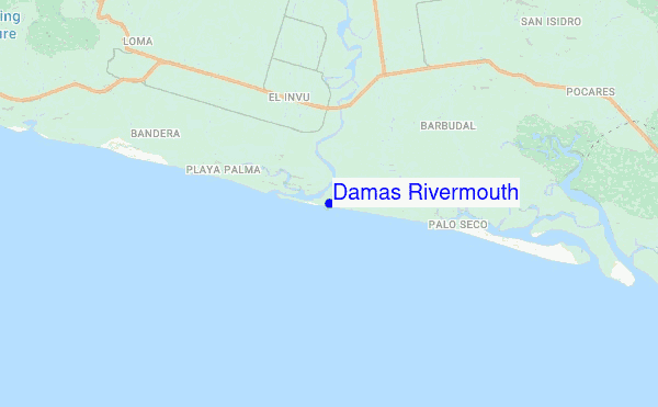 Damas Rivermouth location map