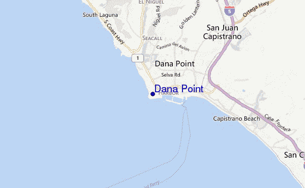 Dana Point location map