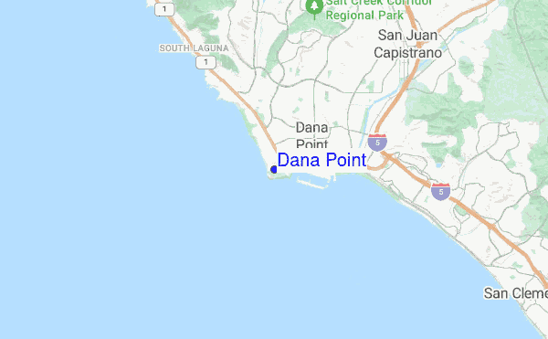 Dana Point location map