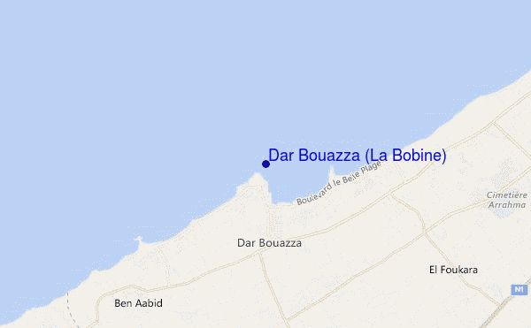 Dar Bouazza (La Bobine) location map